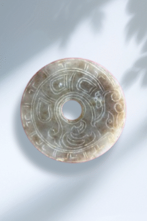 Western Zhou Dynasty Phoenix Bird Pattern Jade Bi
