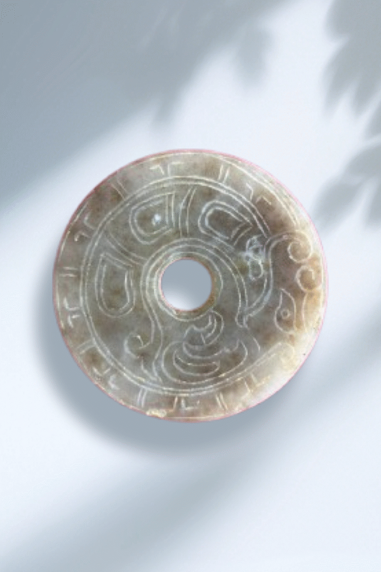 Western Zhou Dynasty Phoenix Bird Pattern Jade Bi