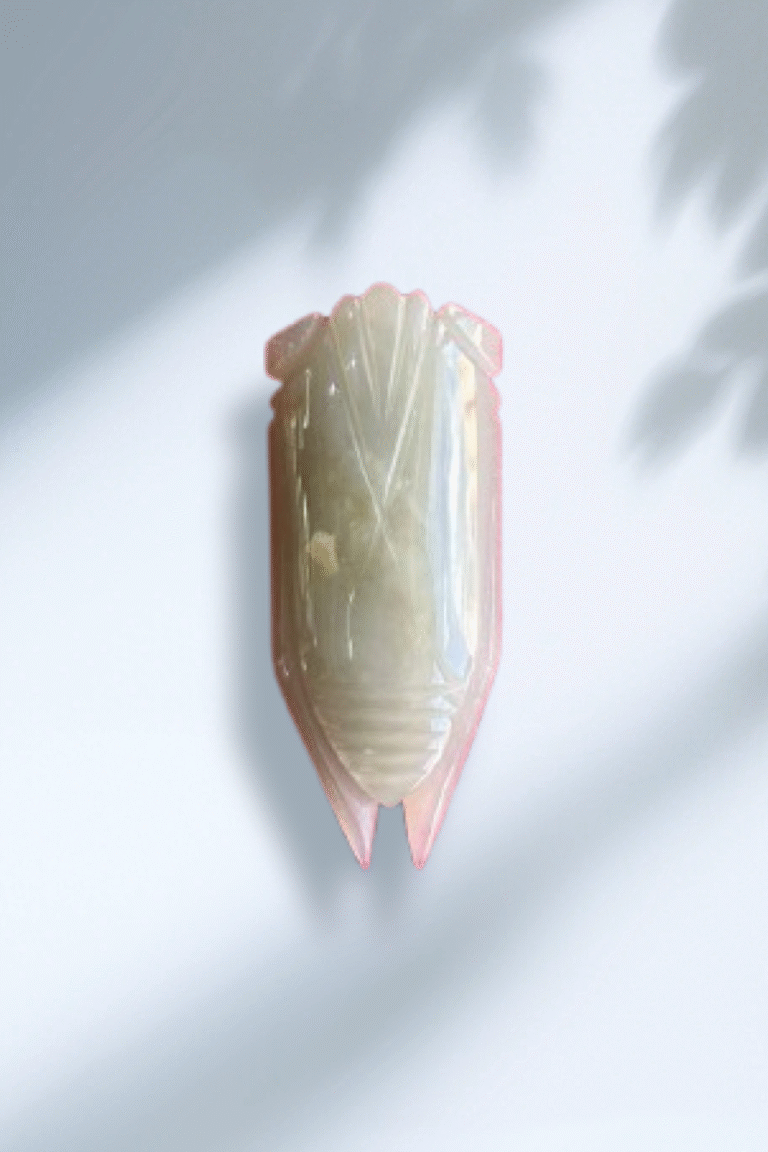 Han Dynasty Jade Cicada with Eight Cuts